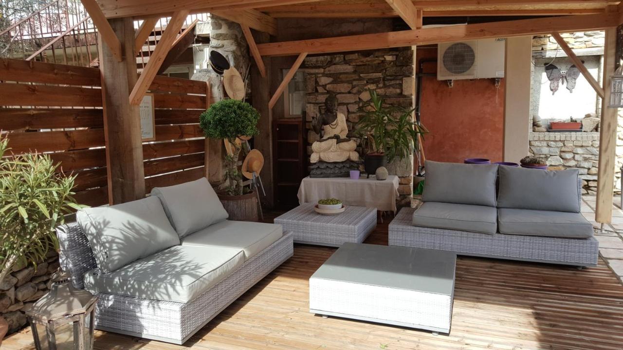 Villa L'Olivier Chez Mamé Marthe Vallon-Pont-dʼArc Esterno foto